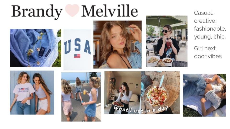 Brandy Melville Aesthetic. On this last assignment, I chose my