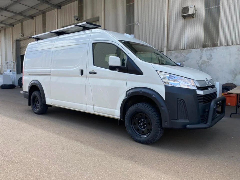 Elevated Ground Clearance for the Toyota Hiace 300 Series (2WD)