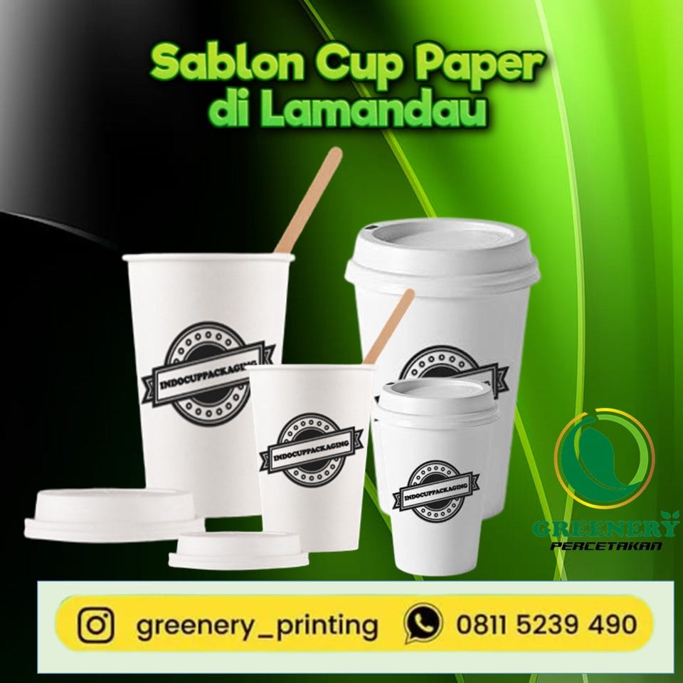 WA 0811 5239 490 Cetak Sablon Paper Cup di Lamandau | by rusadi ...