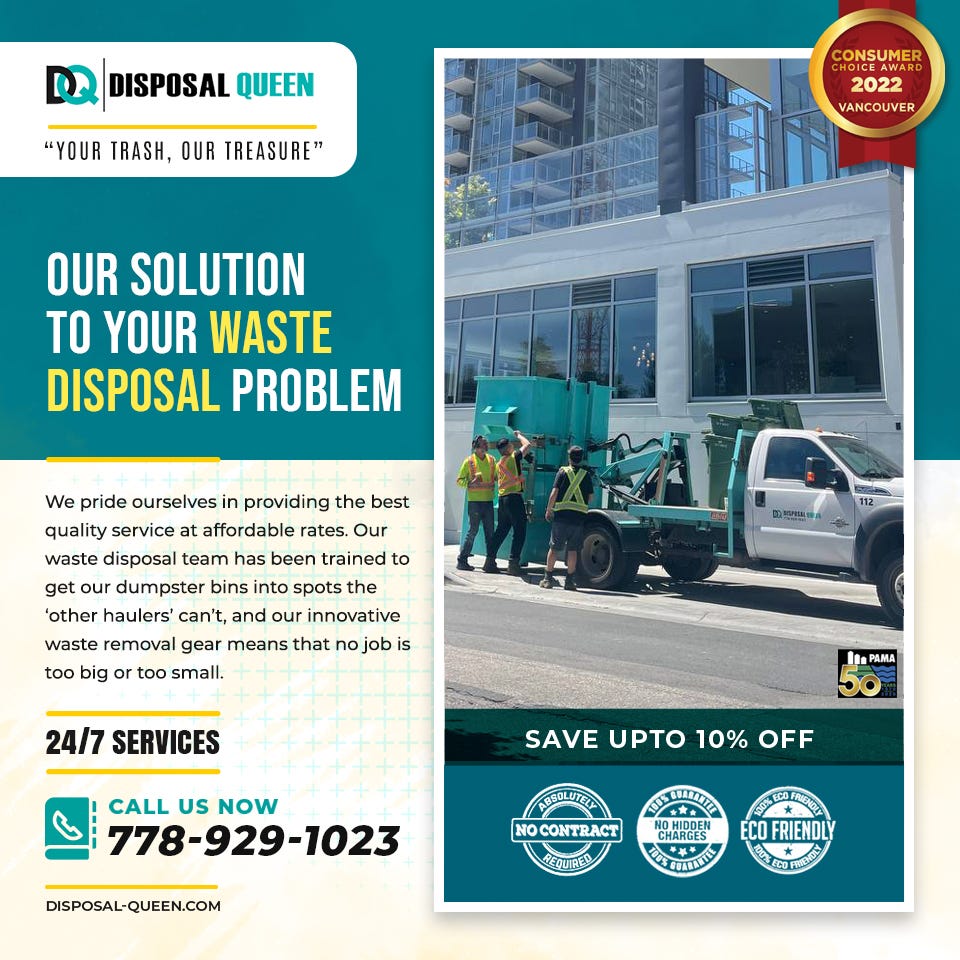Our Solution To Your Waste Disposal Problem Disposal Queen Ltd. Medium