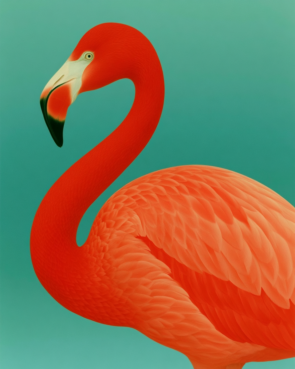 a beautiful flamingo image using SREF code: 3820911457 — created by the author in Midjourney v8.1