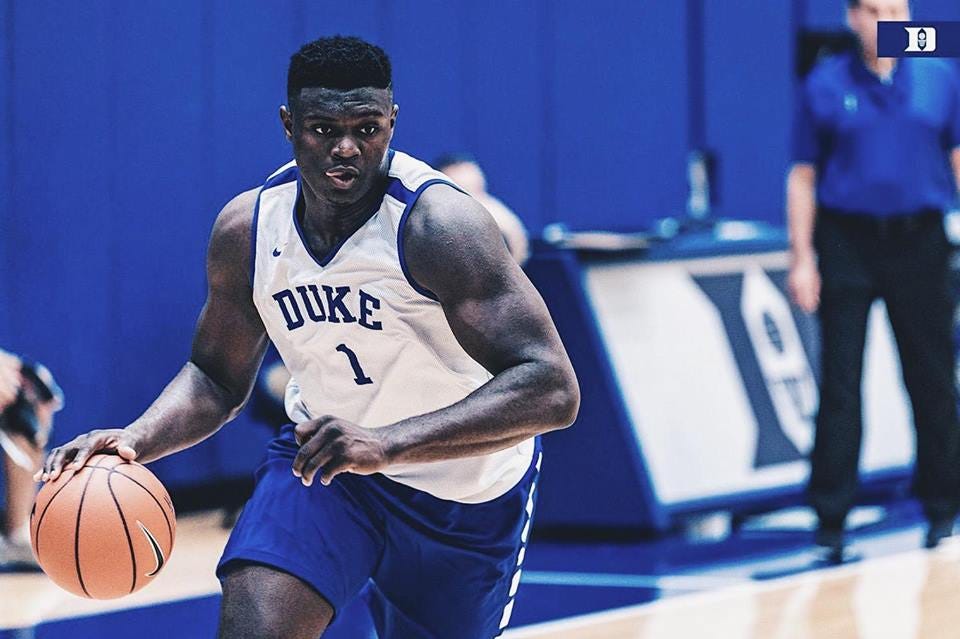 “Zion Williamson” โครตโหดกระโดดยัดห่วง…กับความคาดหวังใหม่ที่ Duke