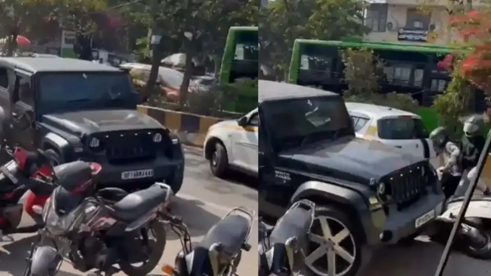 Thar Driver Goes on Rampage in Noida’s Sector 16: Viral Video Sparks Outrage