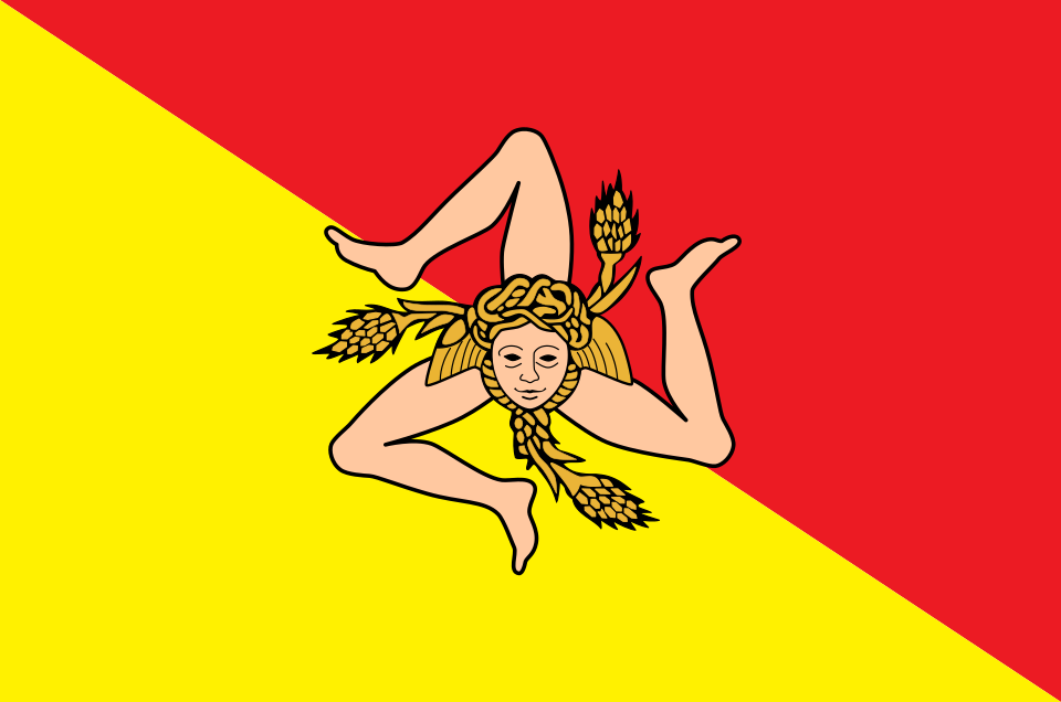 The Flag Of Sicily