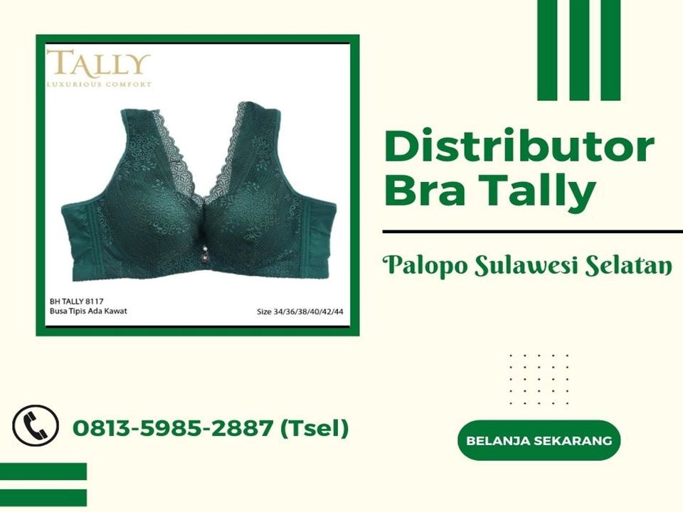 Distributor Bra Tally Palopo Sulawesi Selatan 0813–5985–2887 (Tsel
