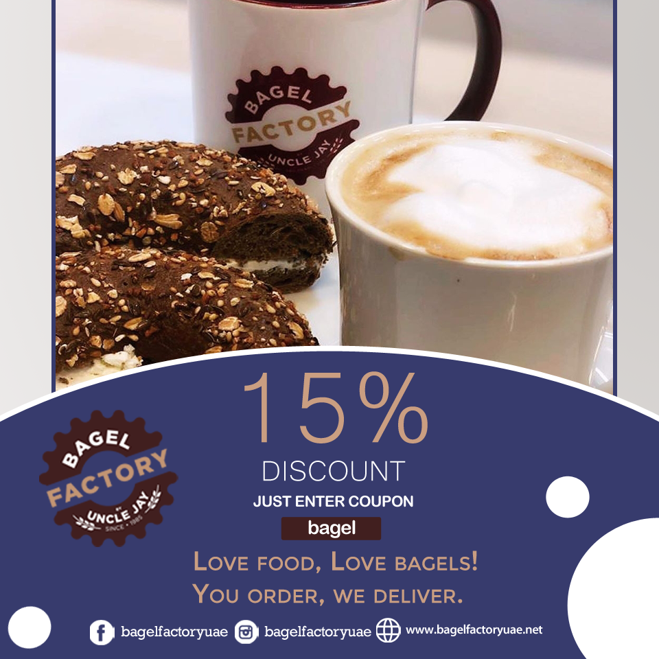 Abu Dhabi Best Bagel Shop. Order Now and avail 15 discount up to… by