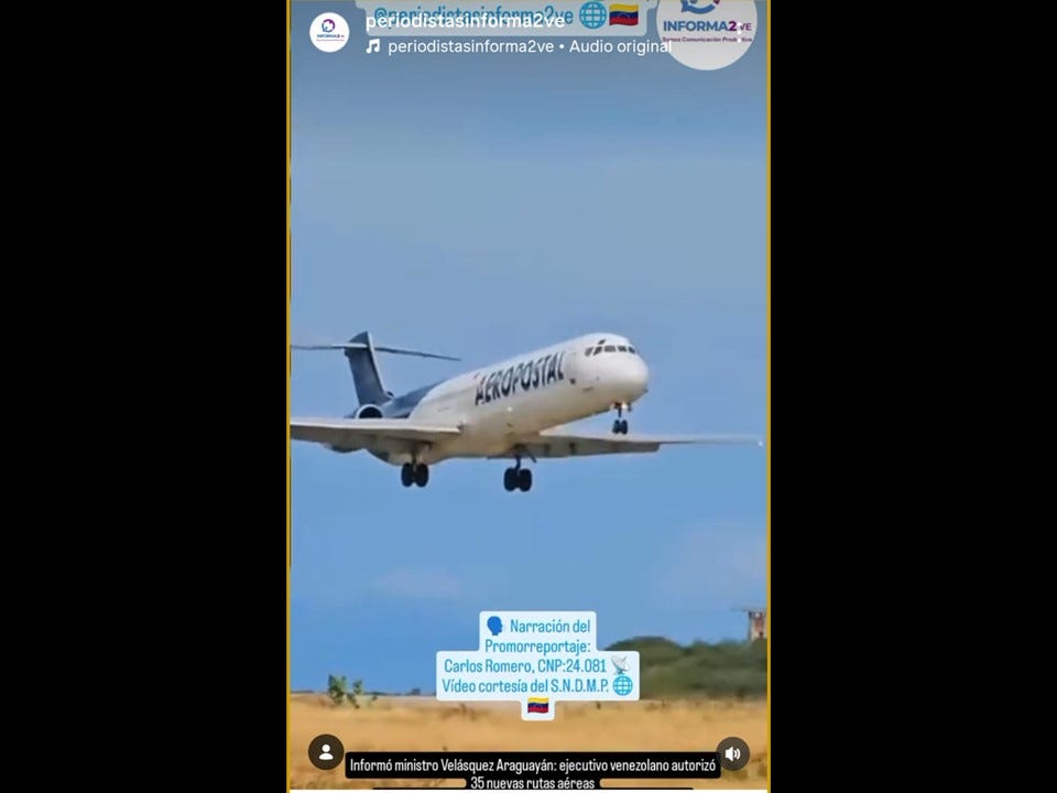Informó ministro Velásquez Araguayán: ejecutivo venezolano autorizó 35 nuevas rutas aéreas —…