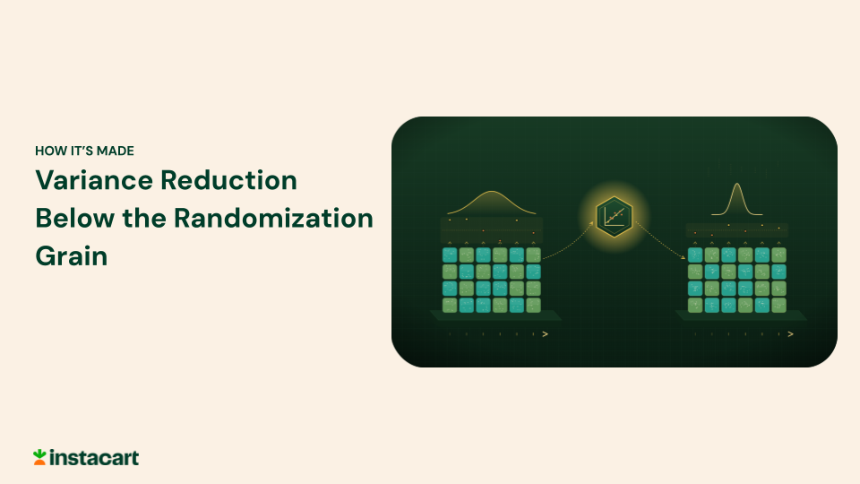 Variance Reduction Below the Randomization Grain