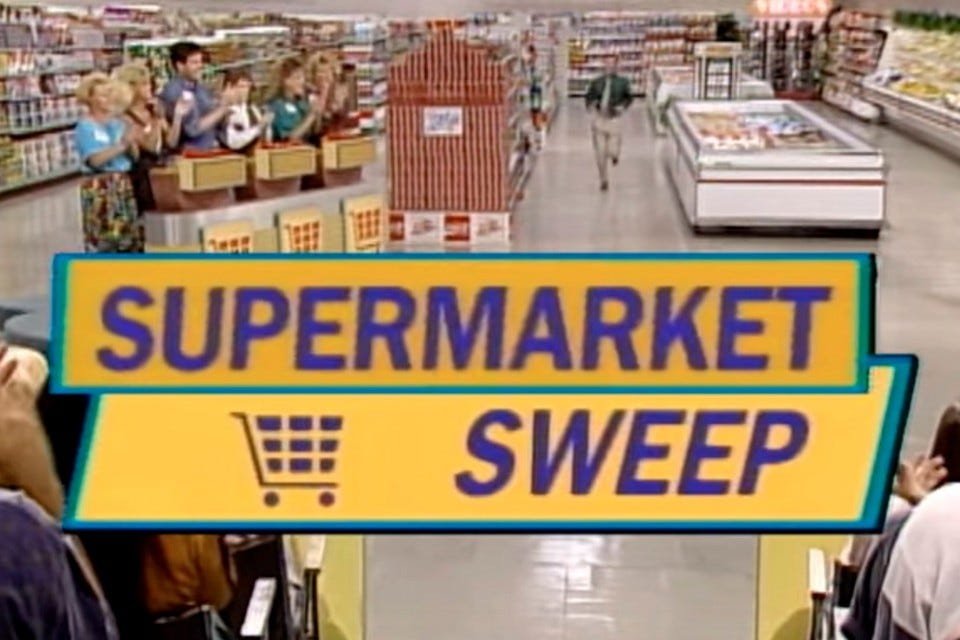 Supermarket Sweep, Mono and Getting One-Up on My Dad