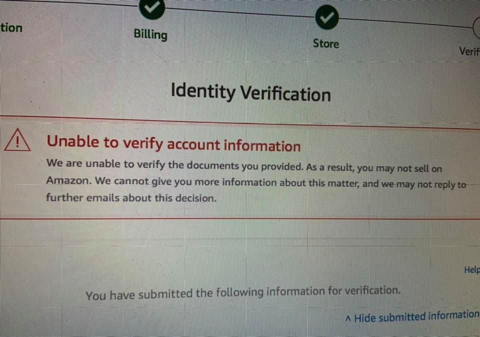 Amazon Seller Account Unable to Verify Account Information — How to