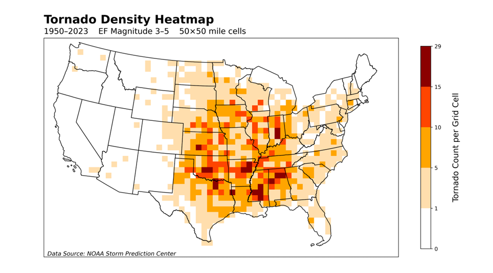 Grid-based Heatmaps for Geospatial Analysis
