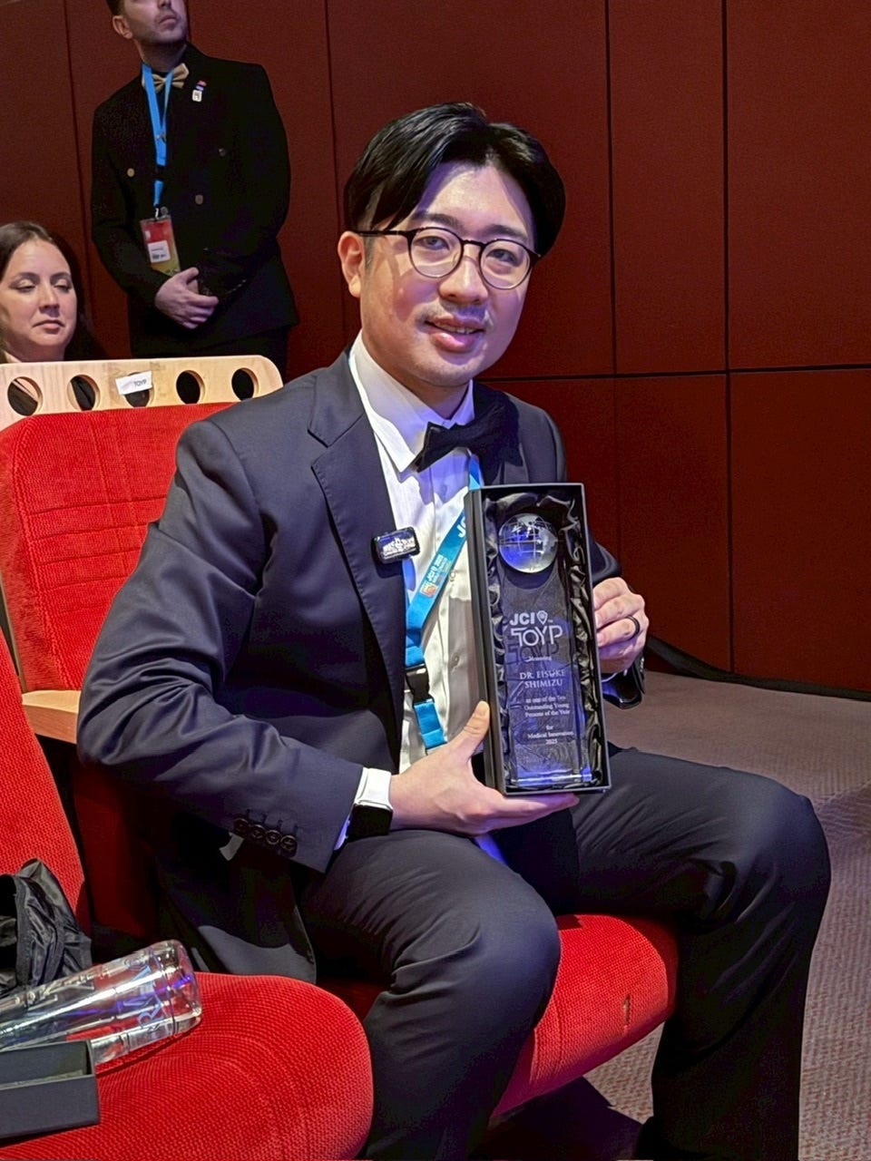 Dr. Eisuke as one of the JCI Ten Outstanding Young Persons (TOYP) winners