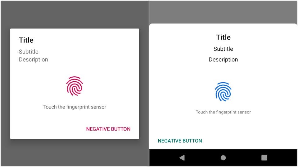 Implementing Android-based fingerprint authentication for online payments 