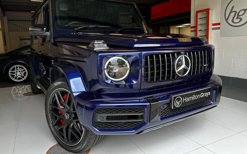 Unleashing the Power and Luxury: A Closer Look at the 2020 Mercedes-Benz  G63 AMG in Mystic Blue Bright”, by Hamilton Grays Ltd.