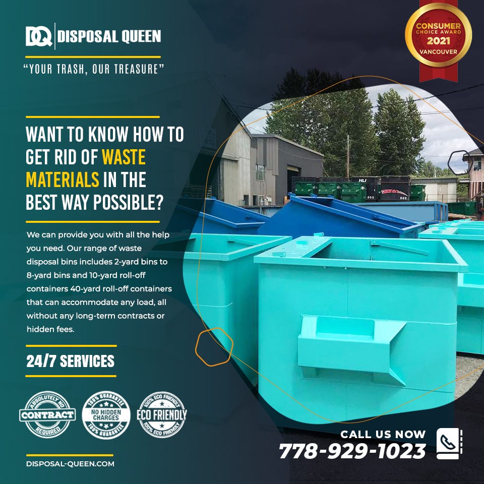 How to get rid of waste materials in the best way possible? Disposal