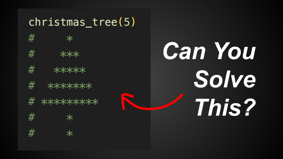 Christmas Tree (Python Beginner Practice Question 2) by Liu Zuo Lin