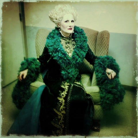 madame morrible green dress Wicked: For Good (2025) Madame Morrible Green Lightning Dress Outfits –  Coshduk main image 1