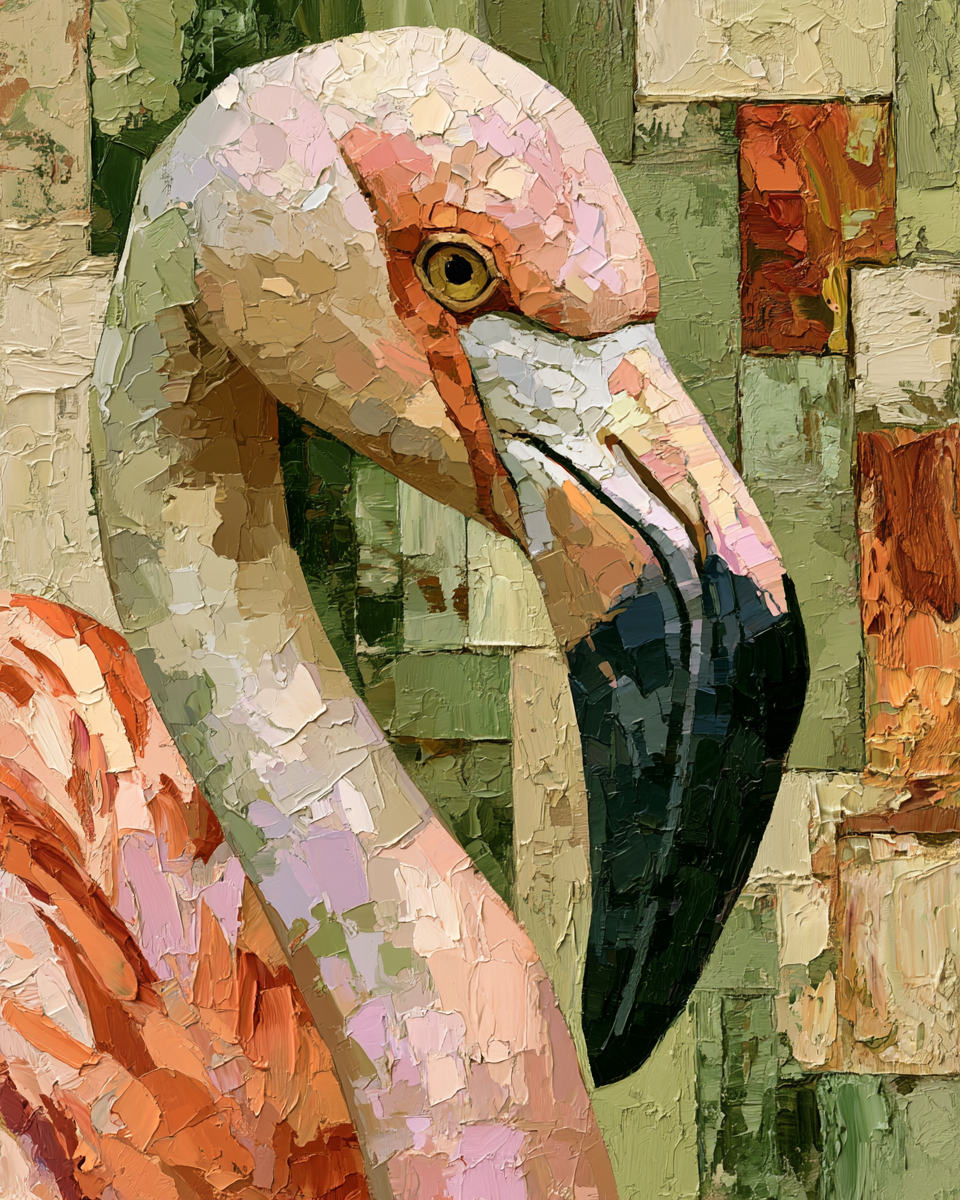 a beautiful flamingo image using SREF code: 1814548513 — created by the author in Midjourney v8.1
