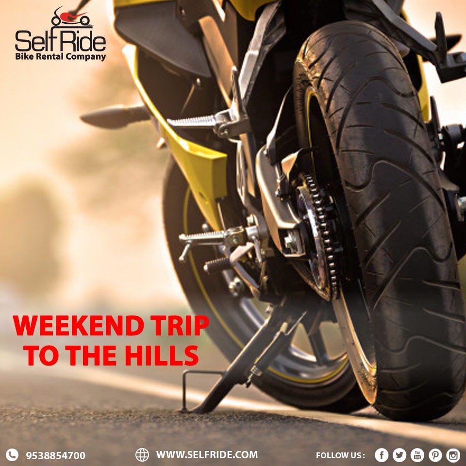 Weekend Trip To The Hills Monthly Scooter Rental in Bangalore Self Ride by self ride Medium