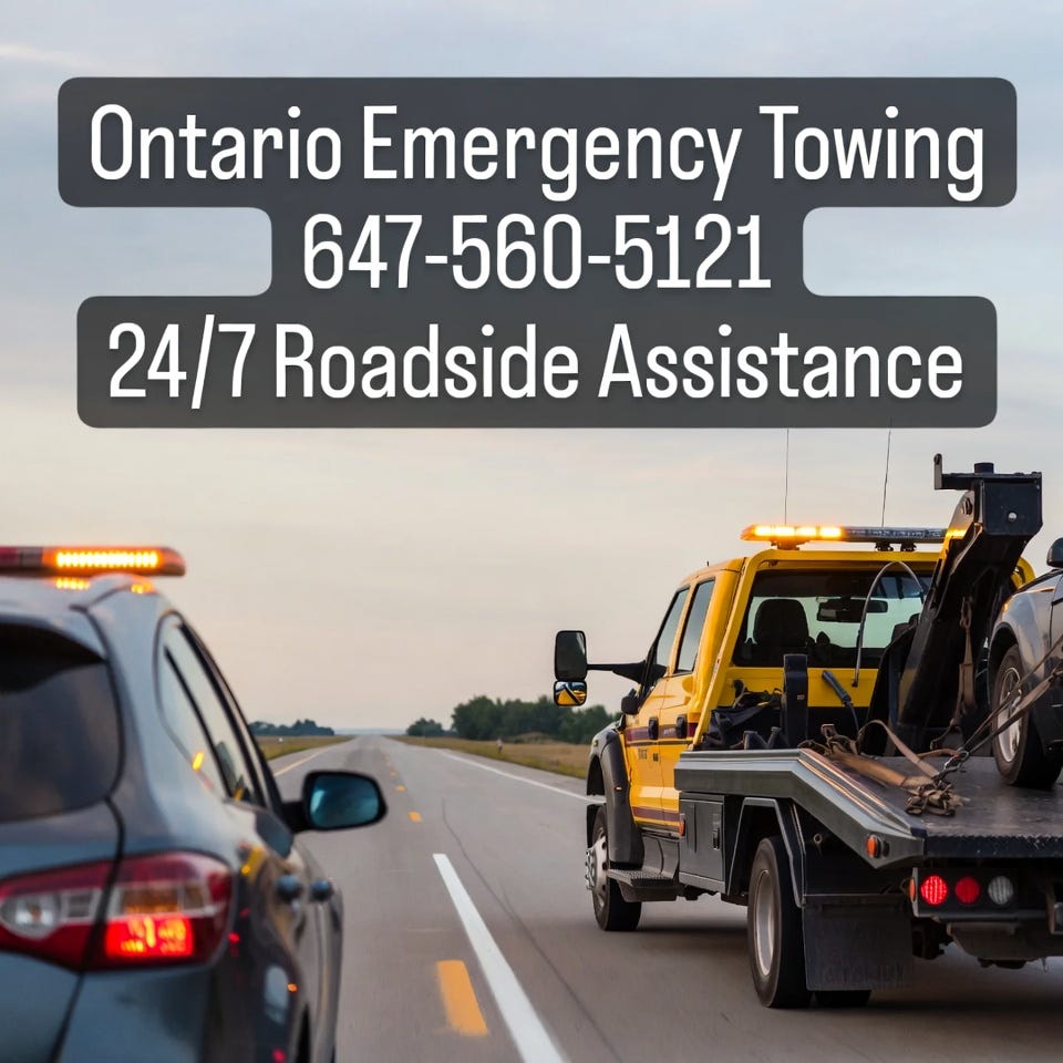🚨 Emergency Towing in Ontario — 24/7 Tow Truck & Roadside Assistance