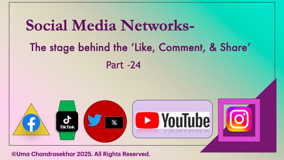 Social Media Networks — The Stage behind the ‘Like, Comment, & Share’ Part — 24