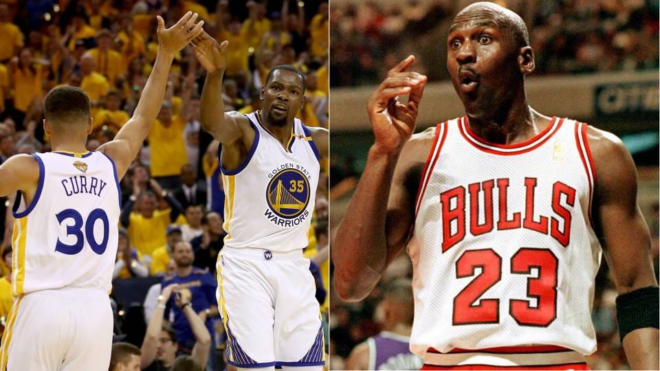 ’17 Warriors vs. ’96 Bulls. So the greatness of this Warriors team ...