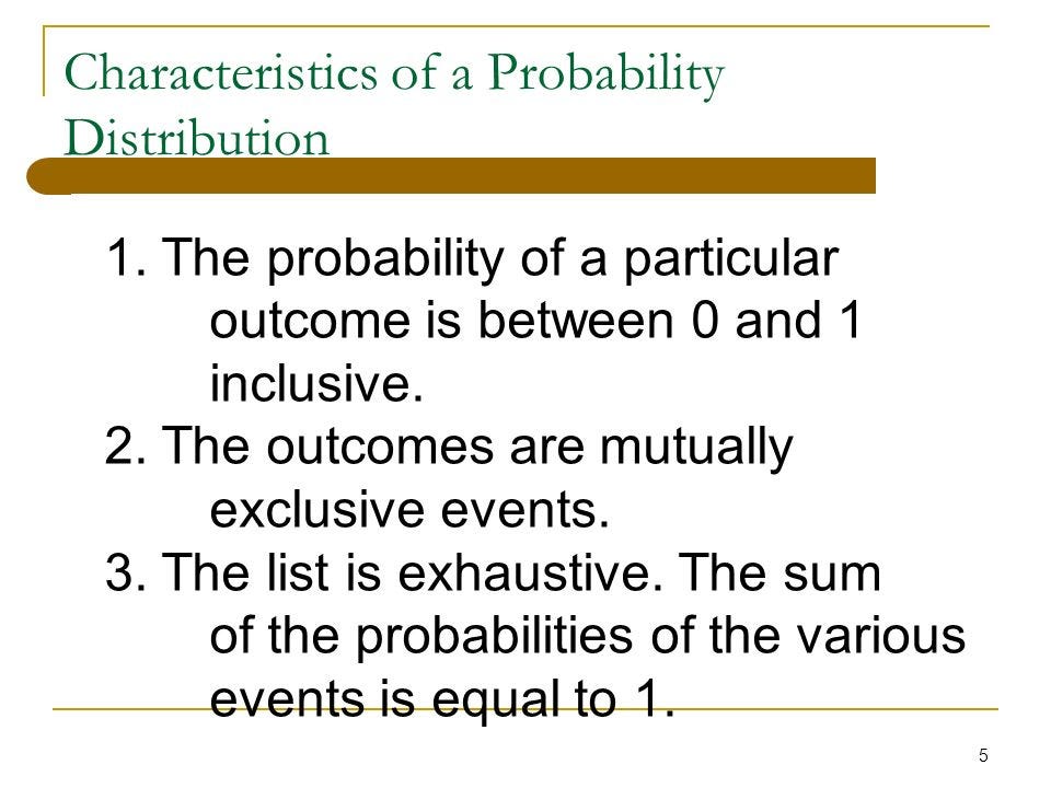 Conducting Actuarial Studies — Part 3 Characteristics of Probability
