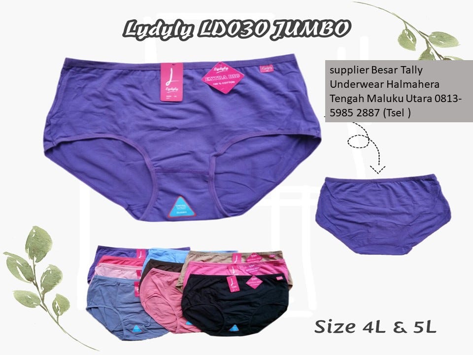 supplier Besar Tally Underwear Halmahera Tengah Maluku Utara 0813–5985 2887  (Tsel ), by Sailamasruroh