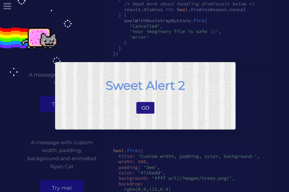 【Try & Error】看膩了 javascript 的傳統跳窗?我需要那個酷東西:Sweet Alert 2 - Susanne - Medium