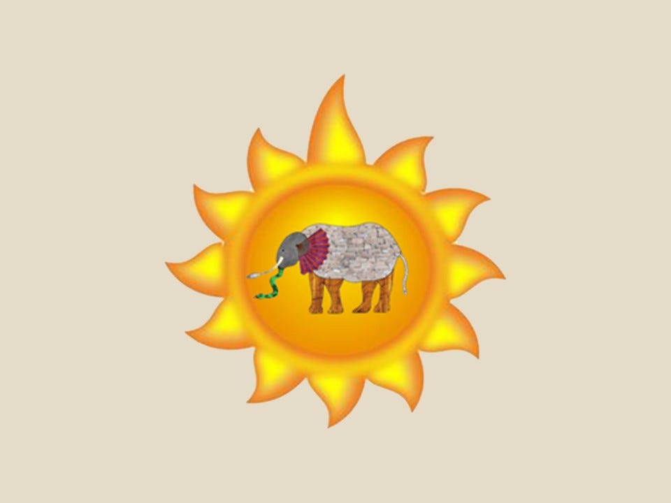 The Elephant Sun God. An Icon for the Concept of God | by Gregg Henriques |  Unified Theory of Knowledge | Medium