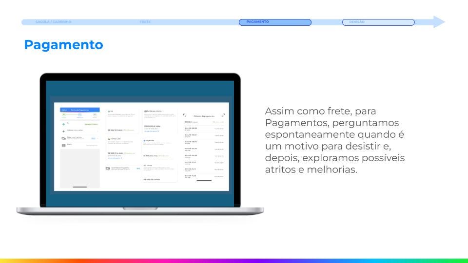 Combinações de pagamento no checkout em um dos maiores varejistas do Brasil