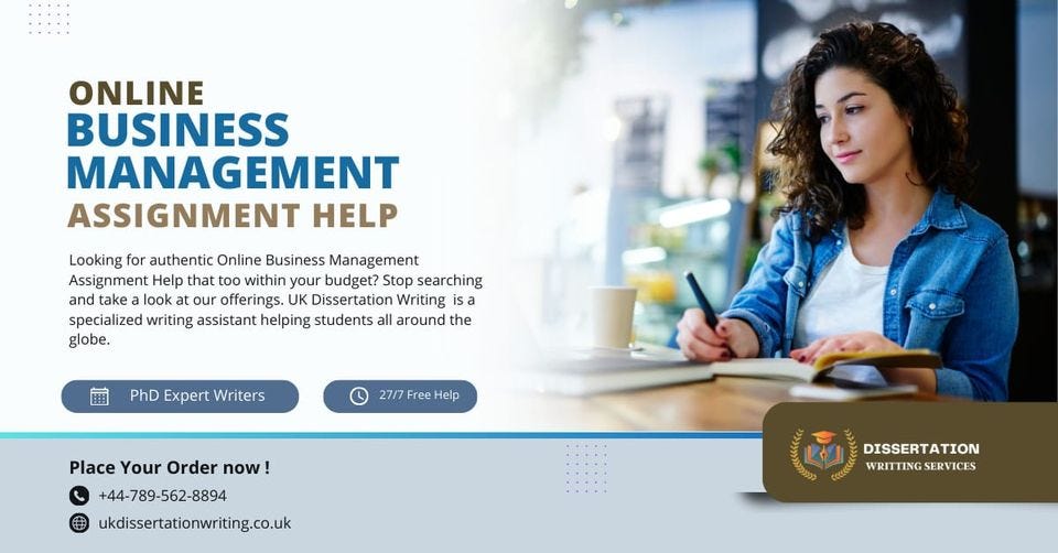 ONLINE BUSINESS MANAGEMENT ASSIGNMENT HELP - PhD Dissertation Writing ...