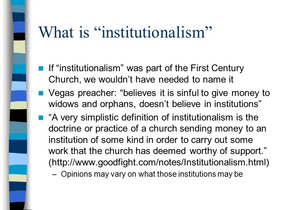 INSTITUTIONALISM. What Is INSTITUTIONALISM? | By Alexandra Lisondra ...