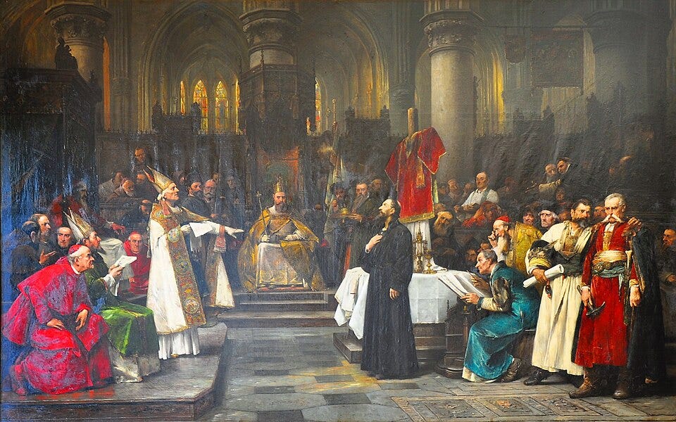 Jan Hus at the Council of Constance (1415), Wikimedia Commons.