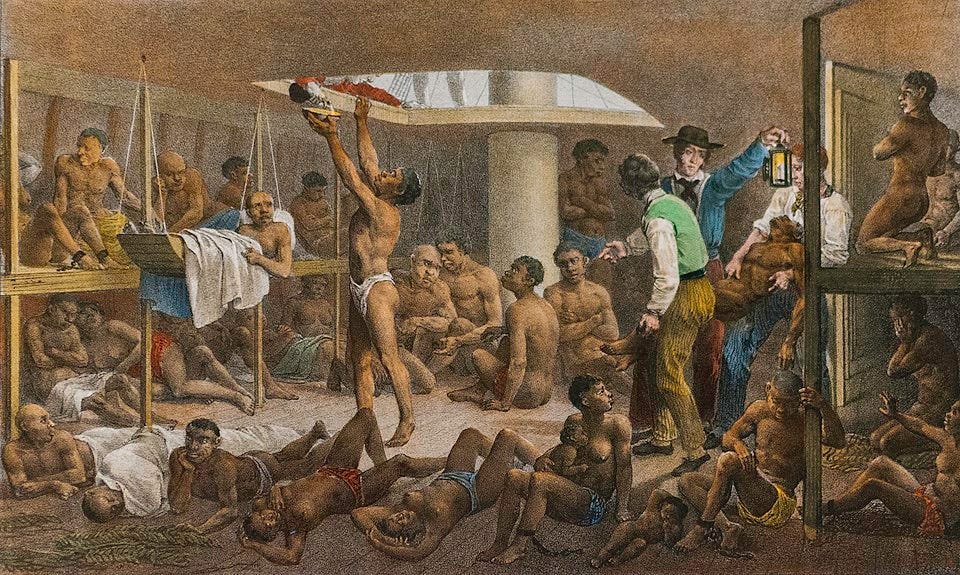 Navio Negreiro do pintor alemão Johann Moritz Rugendas