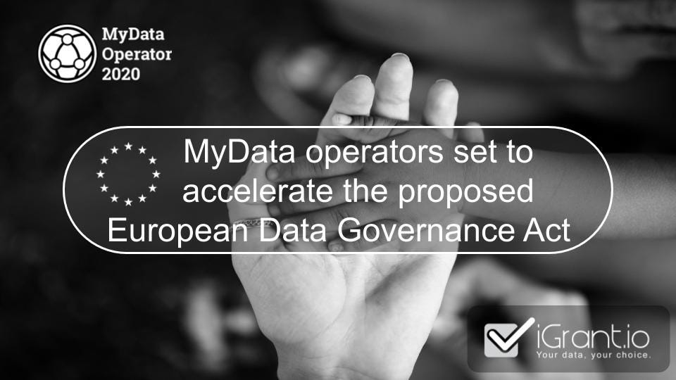 MyData operators set to accelerate the proposed European Data Governance Act