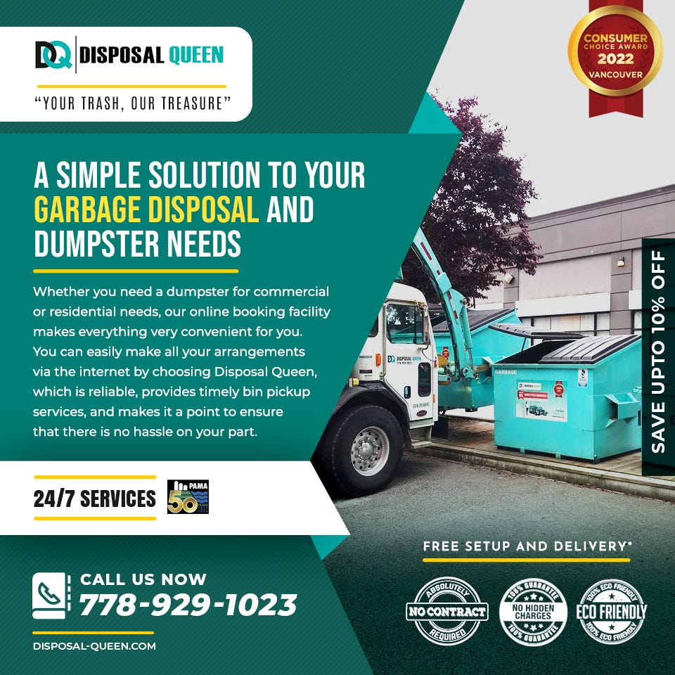 A Simple Solution to Your Garbage Disposal and Dumpster Needs