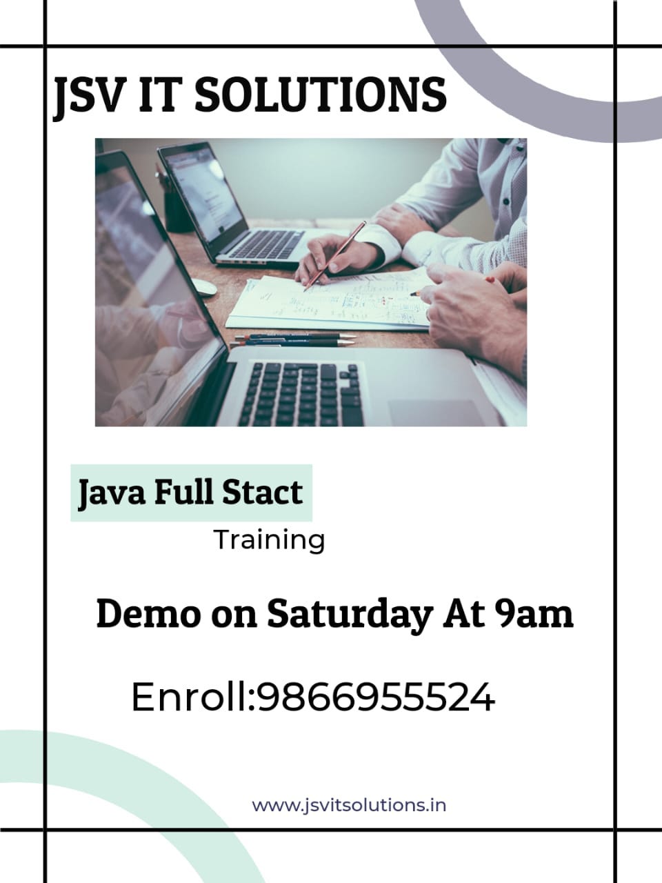 Java Full Stack Development - JSV IT SOLUTIONS - Medium
