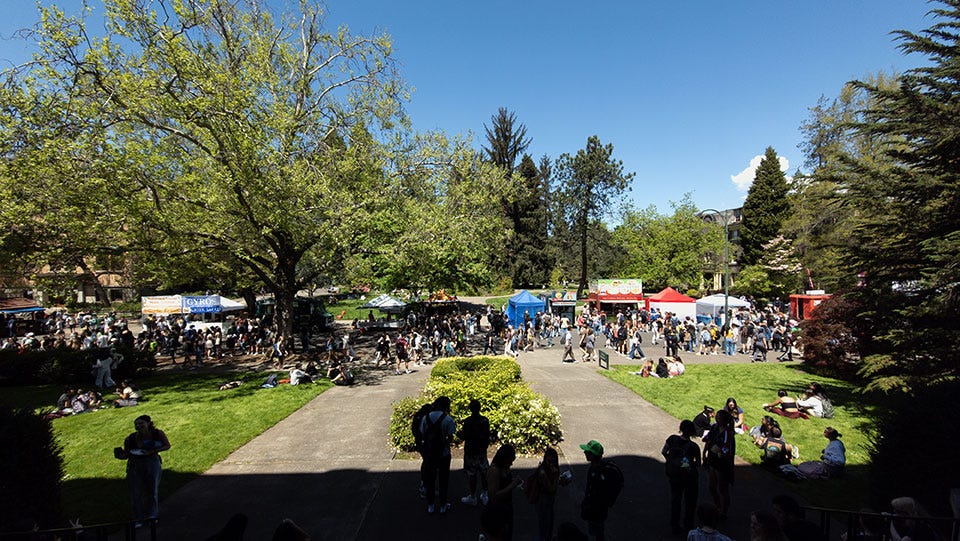 UO community comes together for Spring Street Faire by Michael Yu