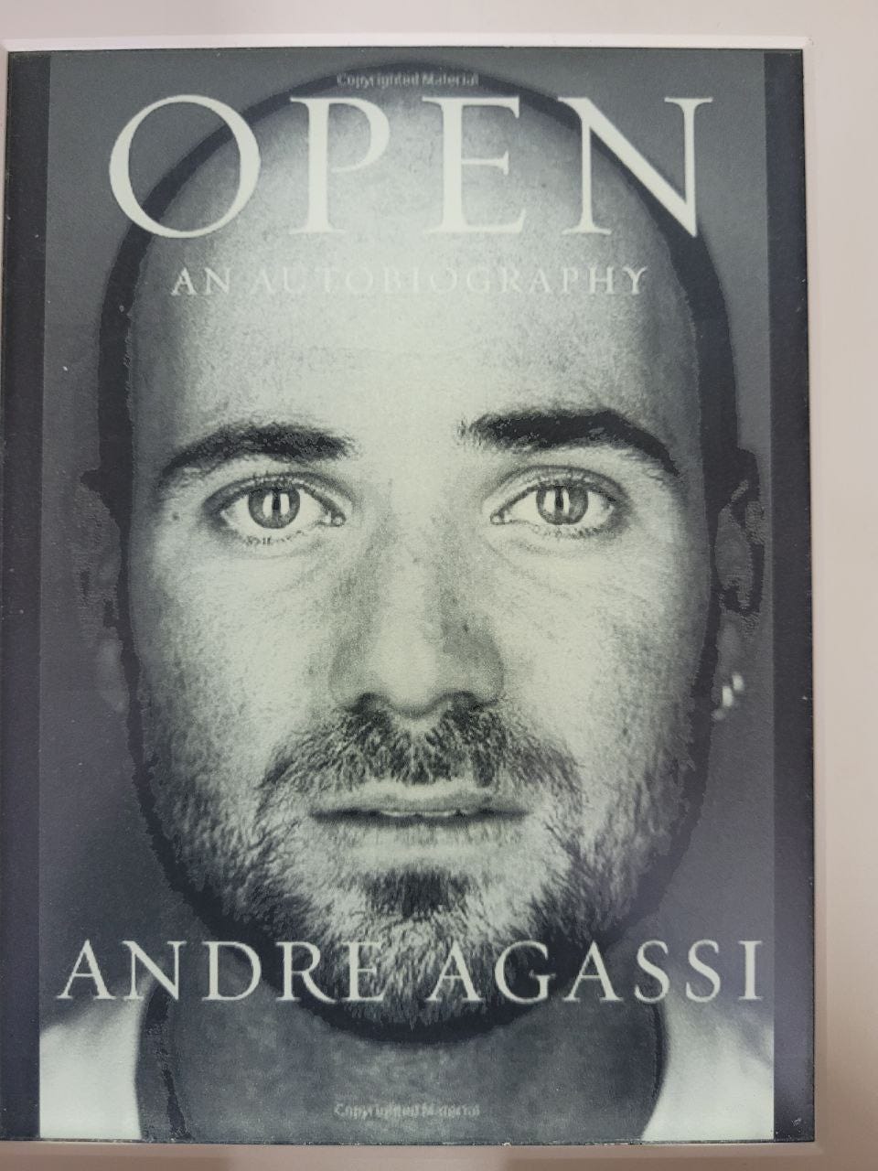 Andre Agassi Swung Hard and Carried On! Photo by Author