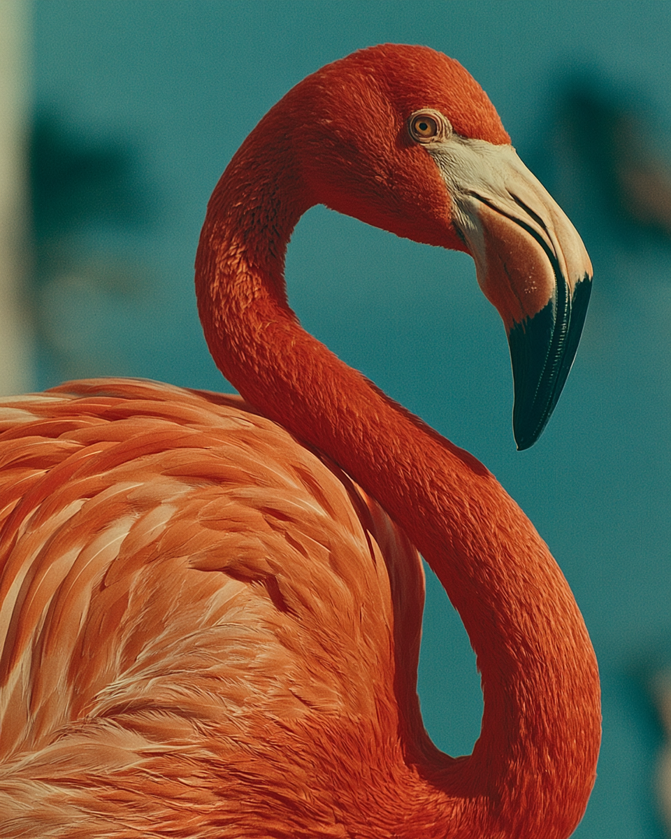 a beautiful flamingo image using SREF code: 3194177021 — created by the author in Midjourney v8.1