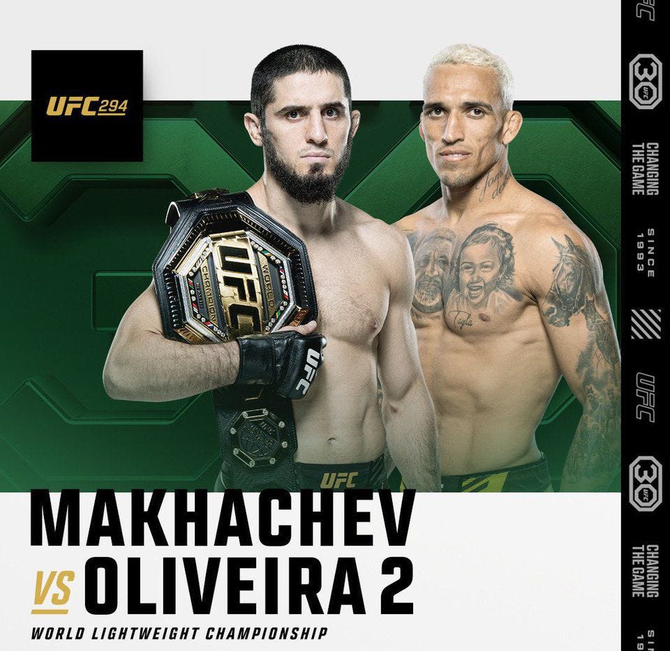 Lightweight Title on the Line: Oliveira vs Makhachev 2 | by FrogBlogger |  Medium