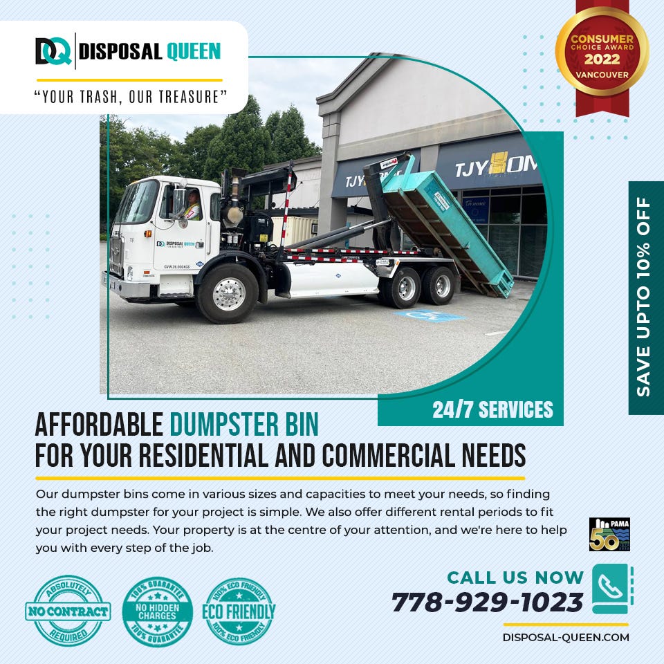 Affordable Dumpster Bin For Your Residential & Commercial Needs