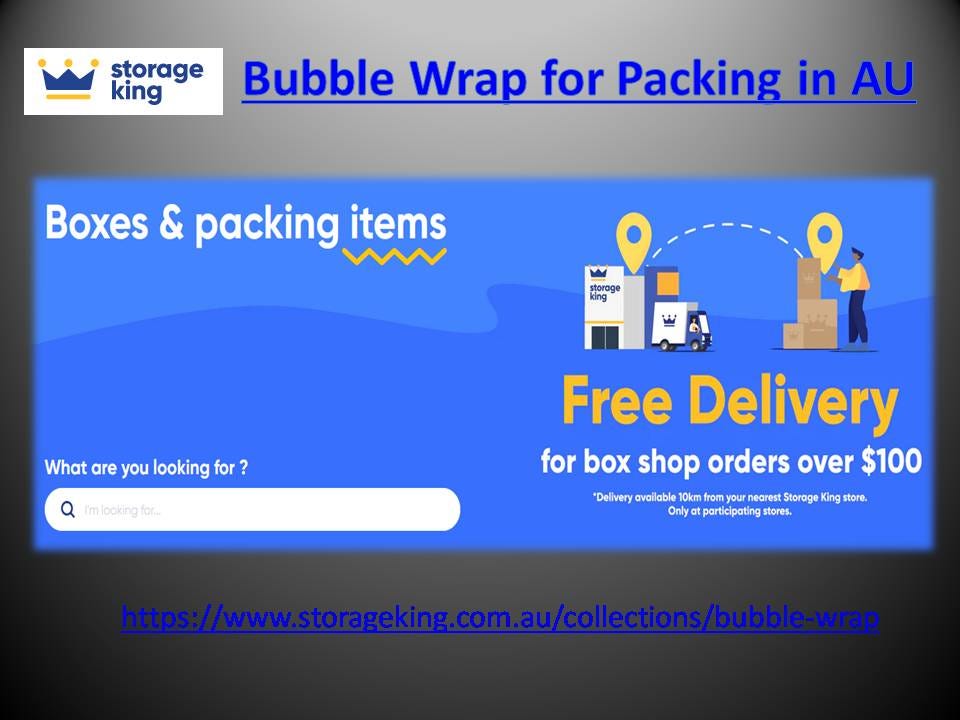 Bubble Wrap for Packing in AU
