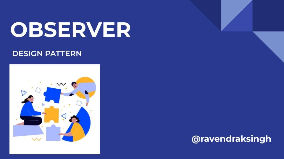 Observer Design Pattern — A Behavioral Design Pattern | by Ravendra ...