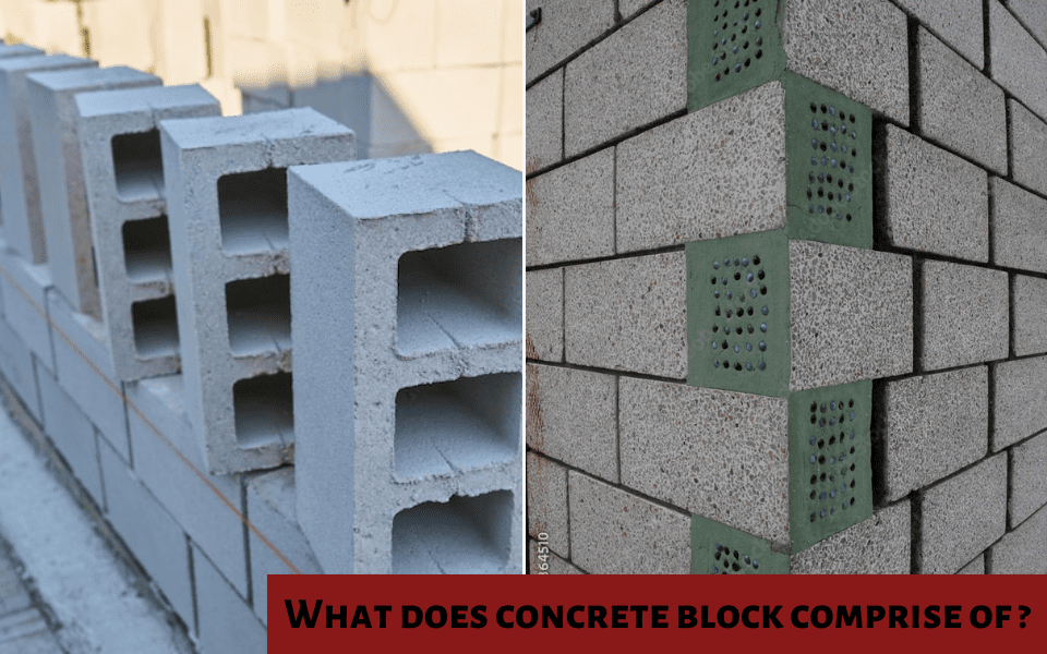 What does Concrete Block comprise of ?What does Concrete Block comprise