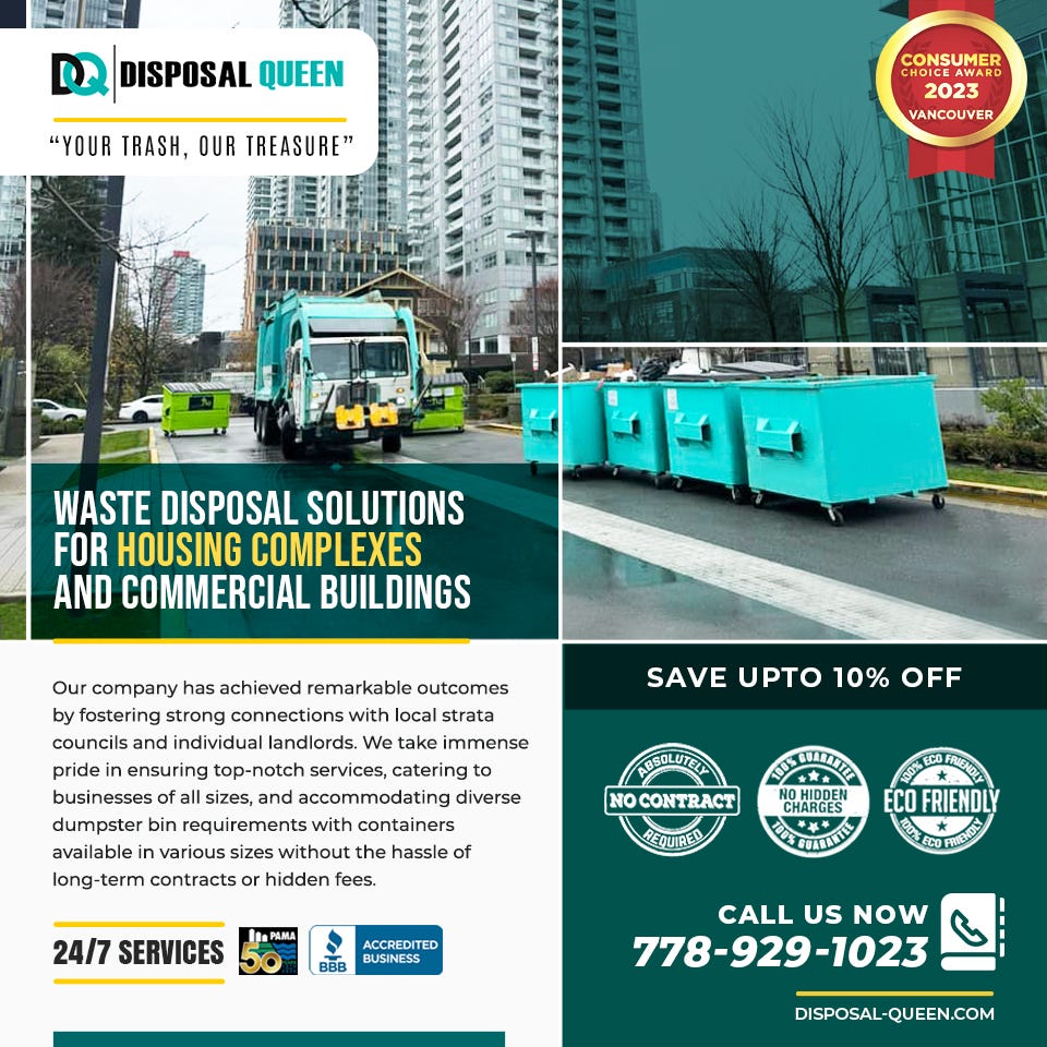 Waste Disposal Solutions for Housing Complexes and Commercial Buildings