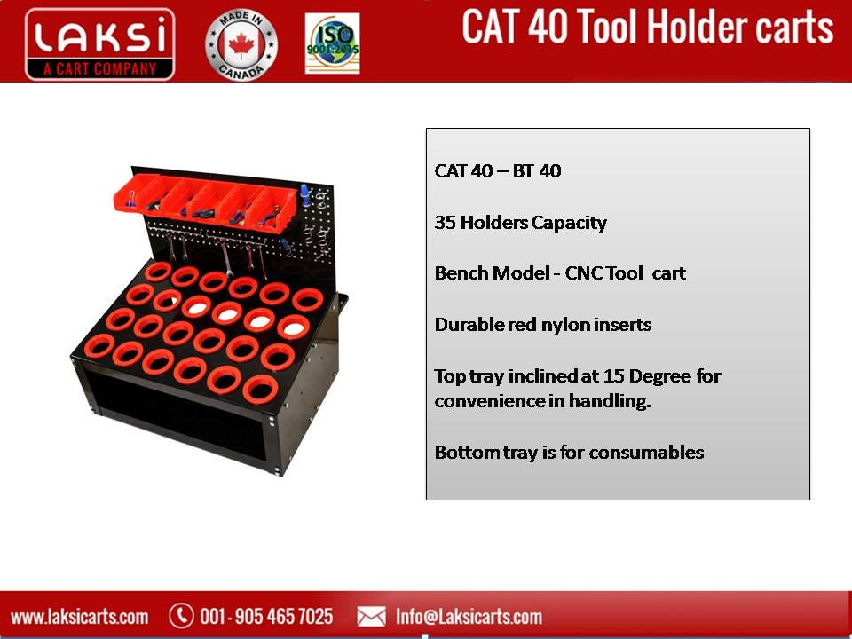 Buy Online CAT 40 CNC Tool Cart in Canada by Laksi Carts Inc Medium