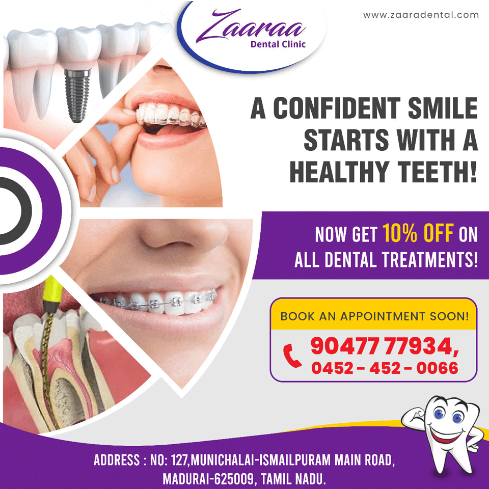 Dental Clinic in Madurai. We can proudly praise that zaara dental… by Zaara Dental Care Medium