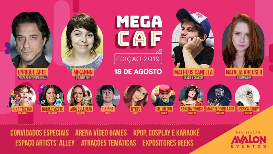 MEGA CAF Edição 2019. A MEGA CAF (Campinas Anime Fest) é o…, by Lucas  Ferreira, HQnoBlack